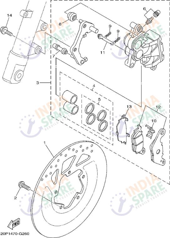 FRONT BRAKE CALIPER